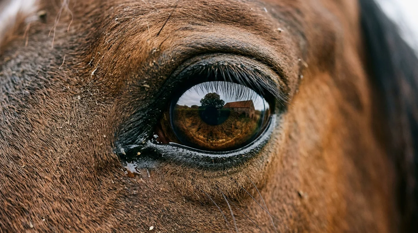 Un regard de cheval, Les Écuries du Vernay, Saint-Siméon-de-Bressieux